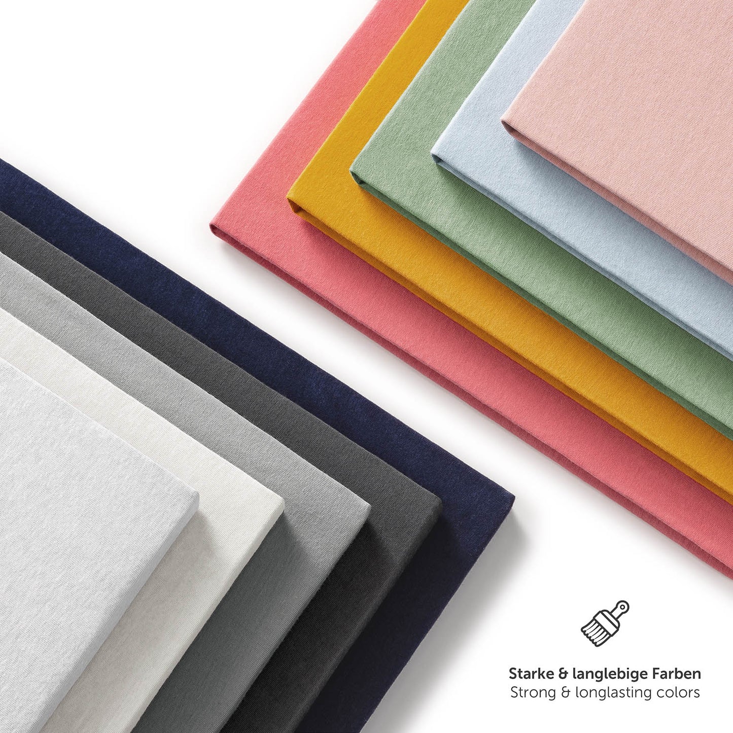 SPANNBETTLAKEN Premium aus natürlicher Baumwolle und Oeko-Tex Zertifiziert