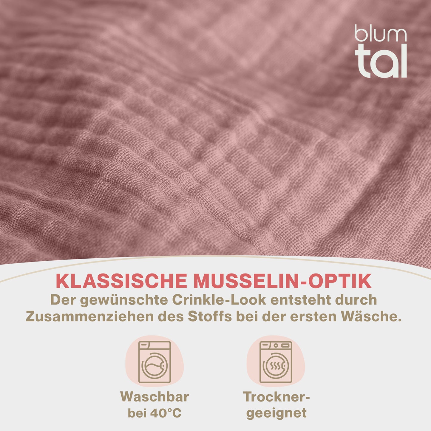 MUSSELIN KISSENBEZUG 2er Set aus 100% Baumwolle - Atmungsaktiv Extra Weich