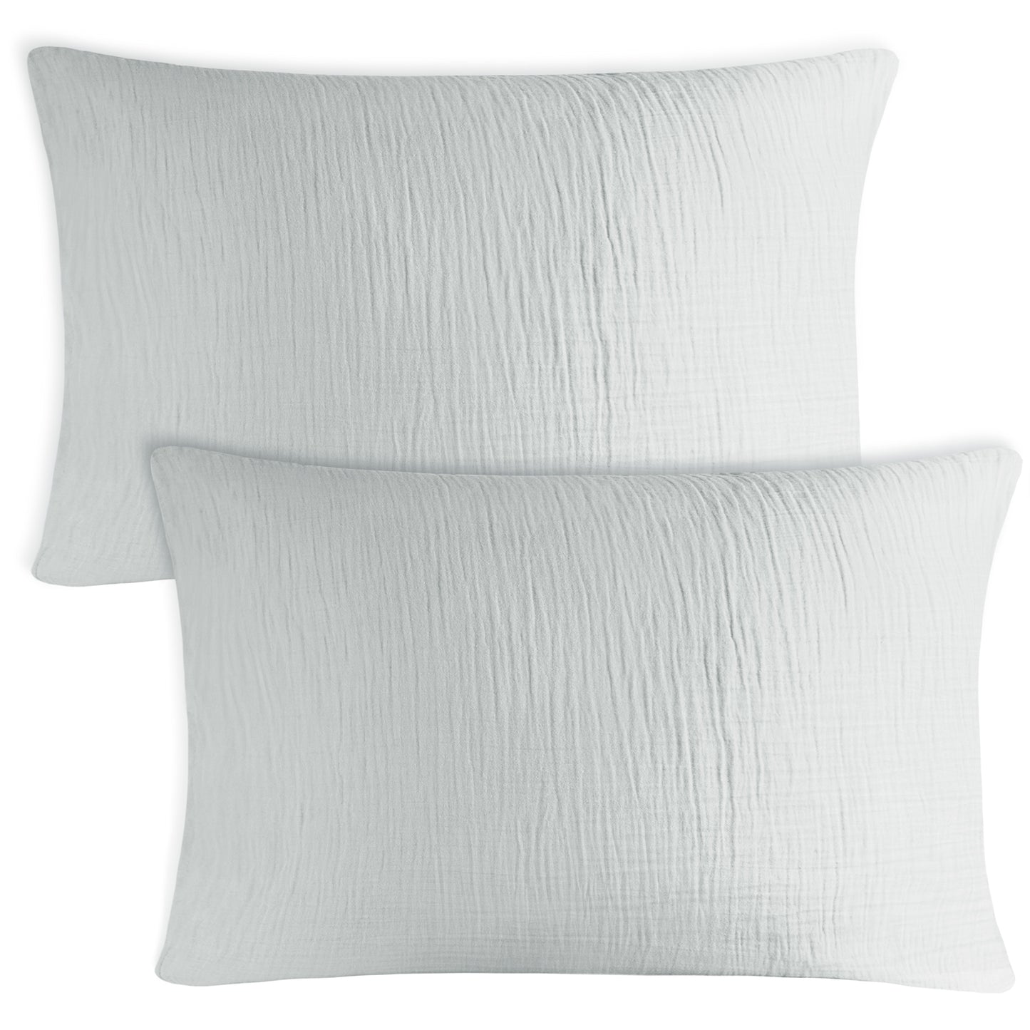 MUSSELIN KISSENBEZUG 2er Set aus 100% Baumwolle - Atmungsaktiv Extra Weich