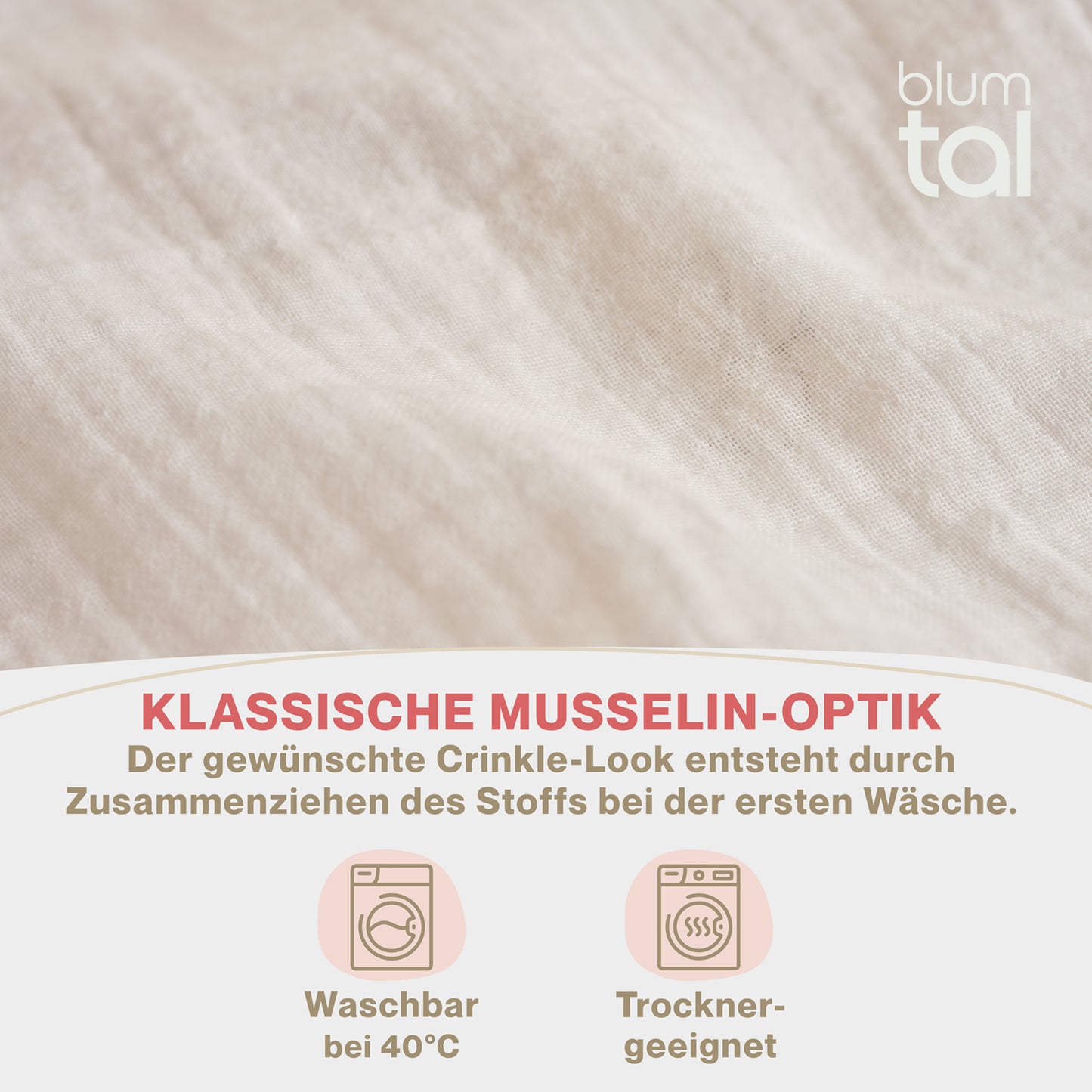 MUSSELIN KISSENBEZUG 2er Set aus 100% Baumwolle - Atmungsaktiv Extra Weich