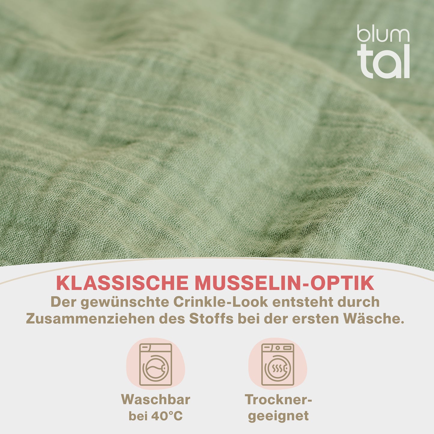 MUSSELIN KISSENBEZUG 2er Set aus 100% Baumwolle - Atmungsaktiv Extra Weich