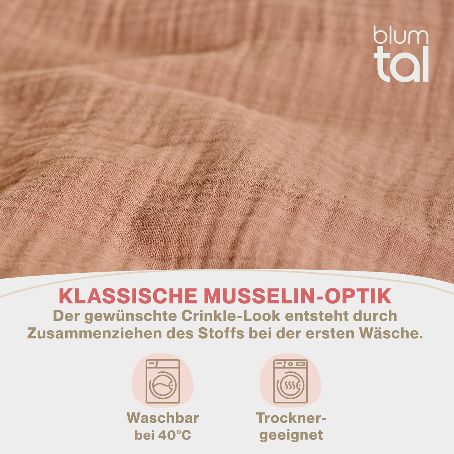MUSSELIN KISSENBEZUG 2er Set aus 100% Baumwolle - Atmungsaktiv Extra Weich