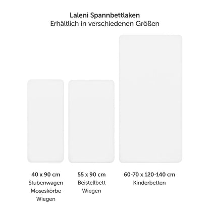 SPANNBETTLAKEN Jersey aus natürlicher Baumwolle, Oeko-Tex Zertifiziert