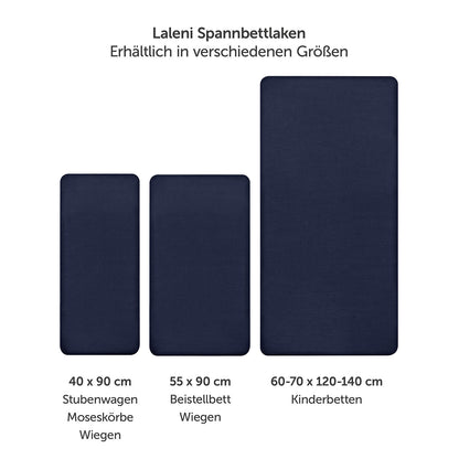 SPANNBETTLAKEN Jersey aus natürlicher Baumwolle, Oeko-Tex Zertifiziert