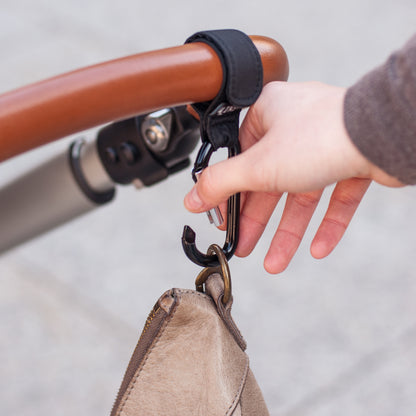 KARABINERHAKEN 2er-Pack für Wickeltaschen & Zubehör, 10kg Tragkraft