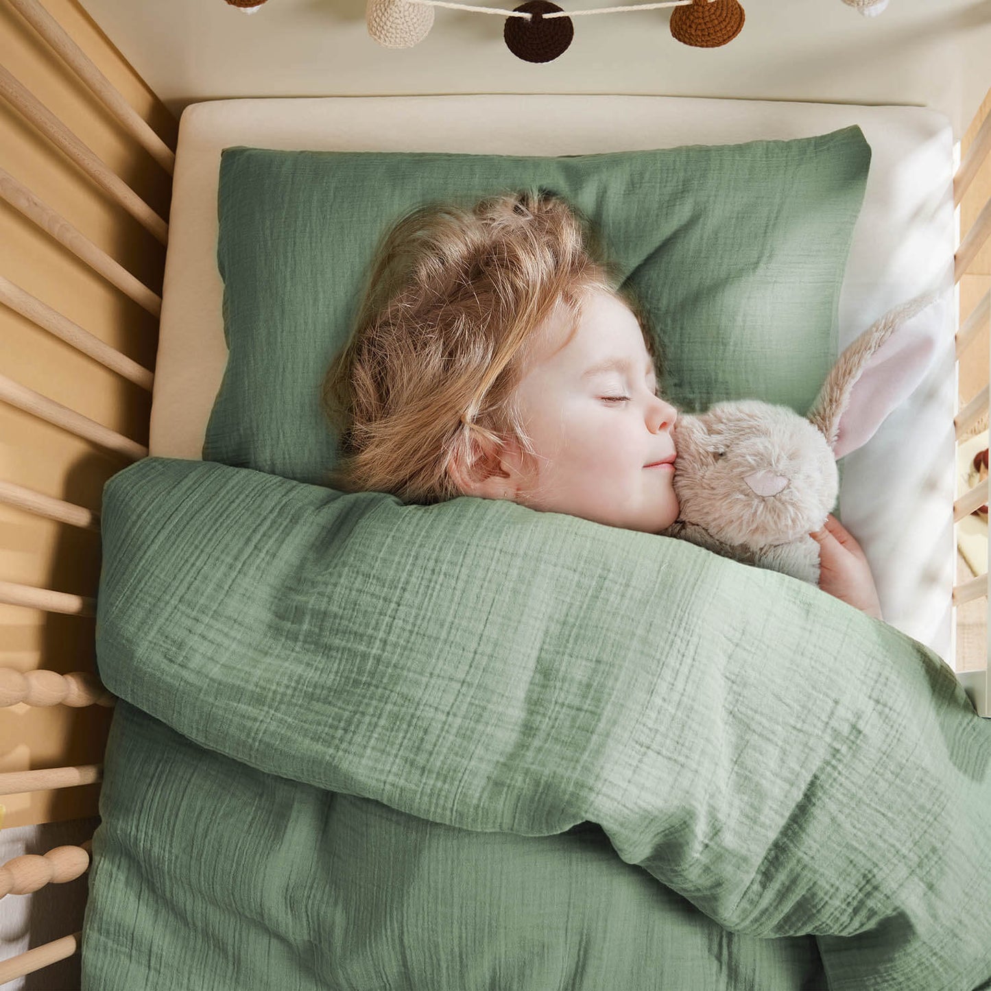 BETTWÄSCHE für Kinder mit Kopfbezug aus Baumwolle