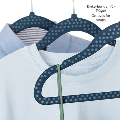 KINDERKLEIDERBÜGEL mit Samtbezug für Kinderkleidung & Babykleidung