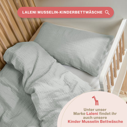 MUSSELIN KISSENBEZUG 2er Set aus 100% Baumwolle - Atmungsaktiv Extra Weich