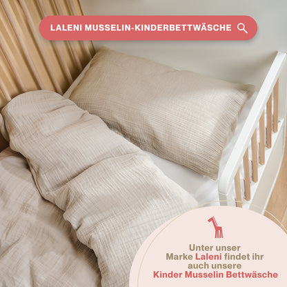 MUSSELIN KISSENBEZUG 2er Set aus 100% Baumwolle - Atmungsaktiv Extra Weich