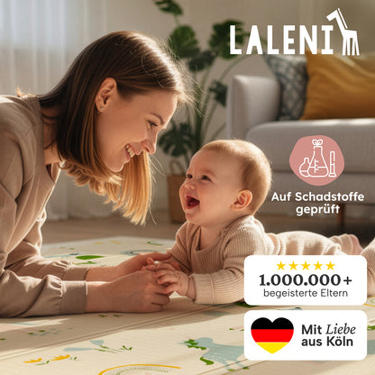 PLAYMAT SINDAL - Krabbelmatte Wasserdichte Spielmatte Faltbar & Isolierend