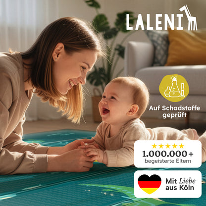 PLAYMAT SINDAL - Krabbelmatte Wasserdichte Spielmatte Faltbar & Isolierend