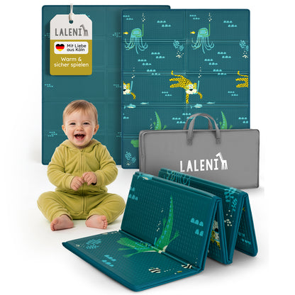 PLAYMAT SINDAL - Krabbelmatte Wasserdichte Spielmatte Faltbar & Isolierend