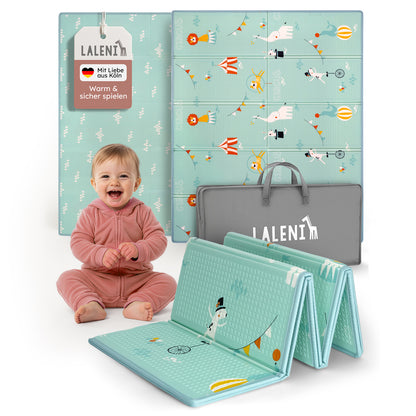 PLAYMAT SINDAL - Krabbelmatte Wasserdichte Spielmatte Faltbar & Isolierend