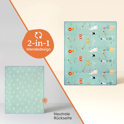 PLAYMAT SINDAL - Krabbelmatte Wasserdichte Spielmatte Faltbar & Isolierend