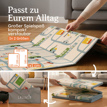 PLAYMAT SINDAL - Krabbelmatte Wasserdichte Spielmatte Faltbar & Isolierend