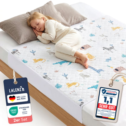 BETTUNTERLAGE für Kinder - wasserdicht, knisterfrei & waschbar bei 95 C°