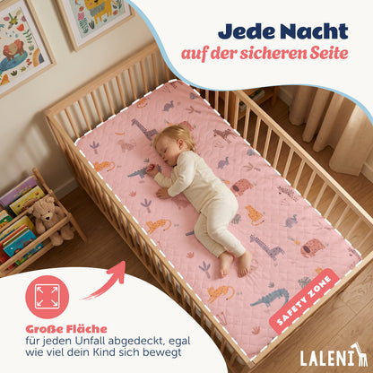 BETTUNTERLAGE für Kinder - wasserdicht, knisterfrei & waschbar bei 95 C°