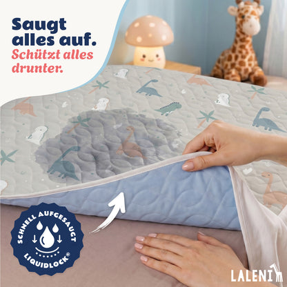 BETTUNTERLAGE für Kinder - wasserdicht, knisterfrei & waschbar bei 95 C°