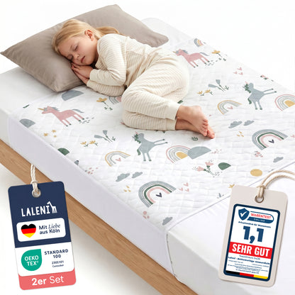 BETTUNTERLAGE für Kinder - wasserdicht, knisterfrei & waschbar bei 95 C°