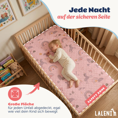BETTUNTERLAGE für Kinder - wasserdicht, knisterfrei & waschbar bei 95 C°