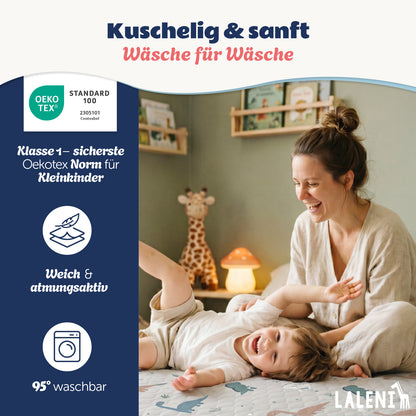 BETTUNTERLAGE für Kinder - wasserdicht, knisterfrei & waschbar bei 95 C°