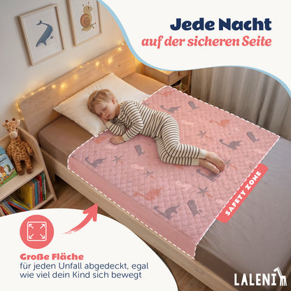 BETTUNTERLAGE für Kinder - wasserdicht, knisterfrei & waschbar bei 95 C°